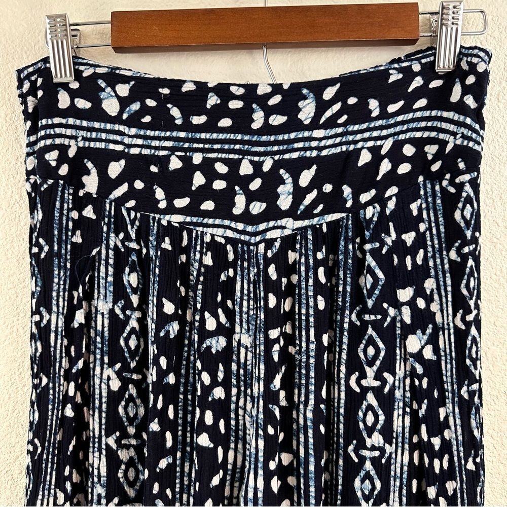 Free People Elena blue print wide‎ leg pants size S - Picture 5 of 14